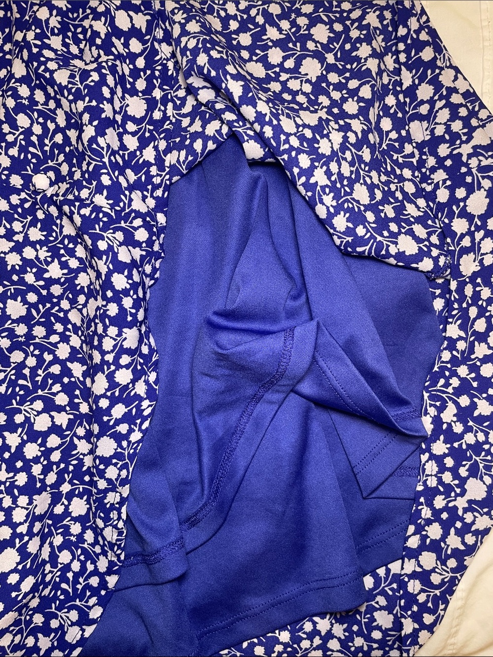 Sienna Sky Blue and White Floral Smocked Waist Dress - Picture 7 of 8